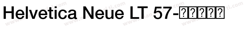 Helvetica Neue LT 57字体转换